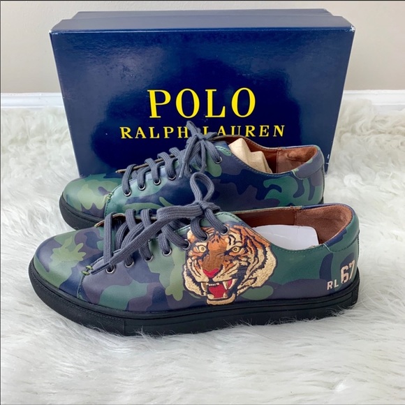 Polo Ralph Lauren Other - POLO RALPH LAUREN Jermain Camo Fashion Sneakers 10